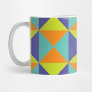 Colorful Triangles Pattern Mug